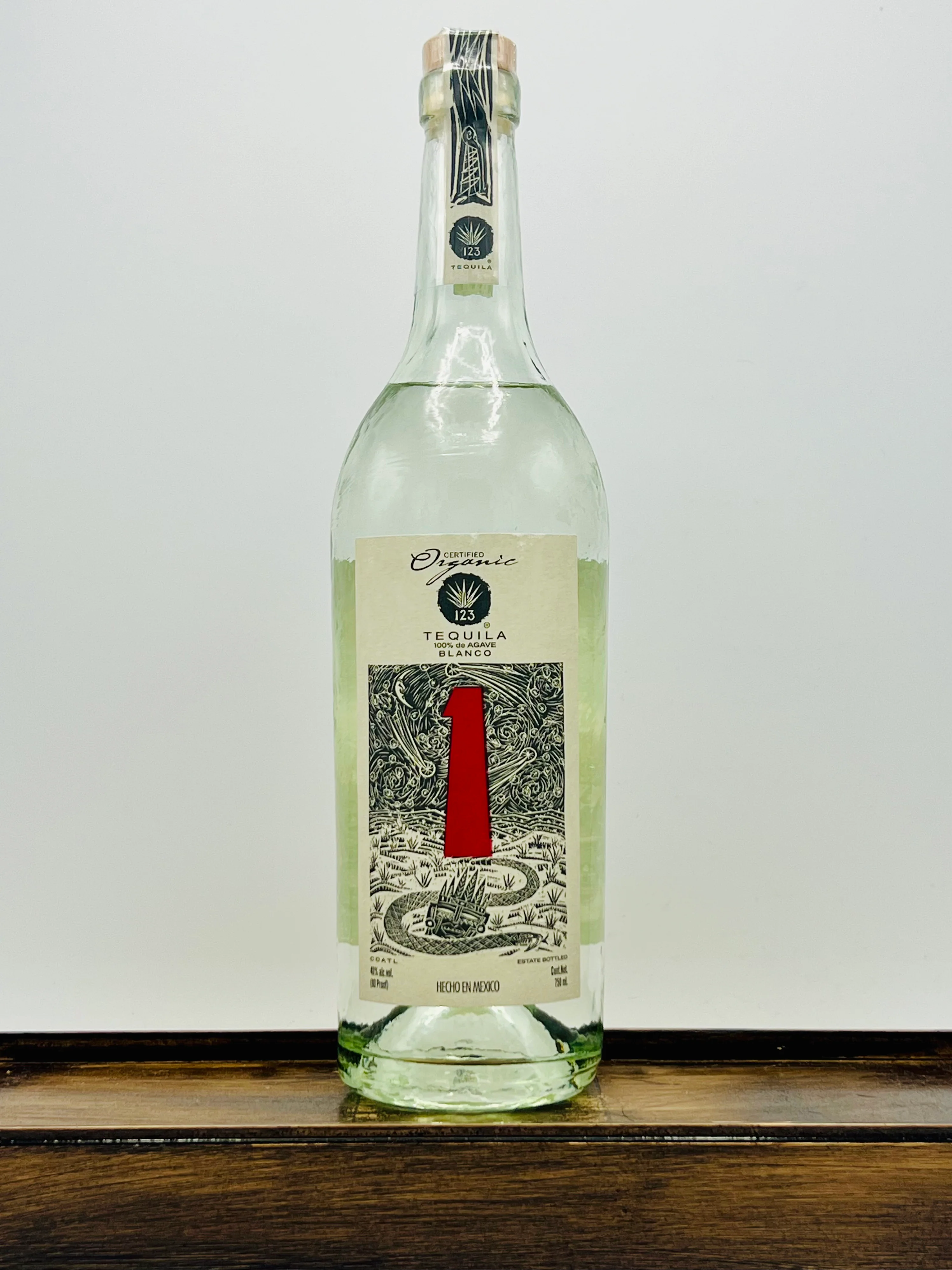 123 Organic 'Uno' Blanco Tequila